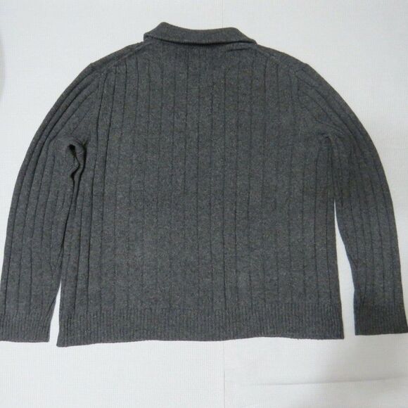 Banana Republic Men's Button Packet Pullover Sweater Heather Gray Size Large - Picture 4 of 11